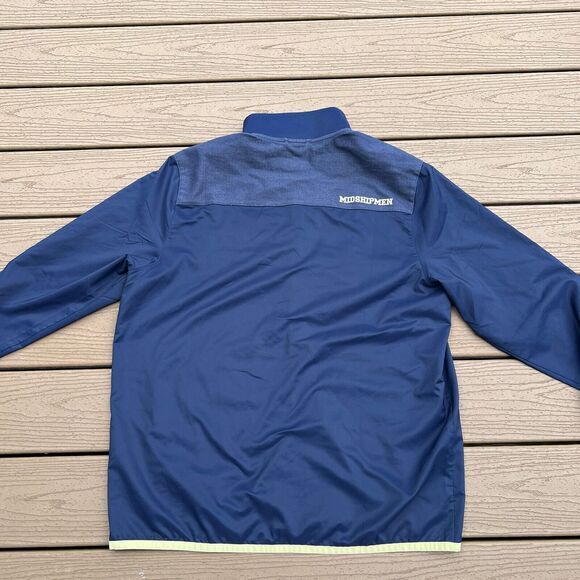Under Armour Navy Midshipmen Jacket Men’s Large Full Zip Spell Out Flaws Read - Picture 7 of 10